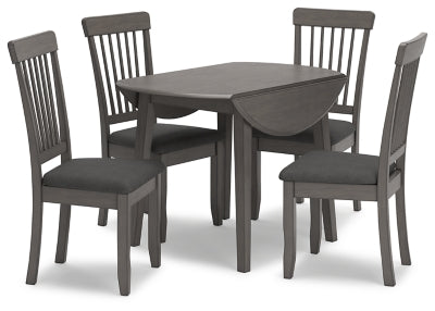 Shullden Dining Table and 4 Chairs - Ashley Furniture - Brunei