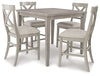 Parellen Counter Height Dining Table and 4 Barstools