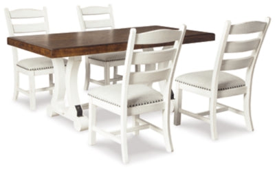 Valebeck Dining Table and 4 Chairs - Ashley Furniture - Brunei