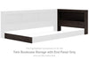 Piperton Twin Bookcase Storage with End Panel